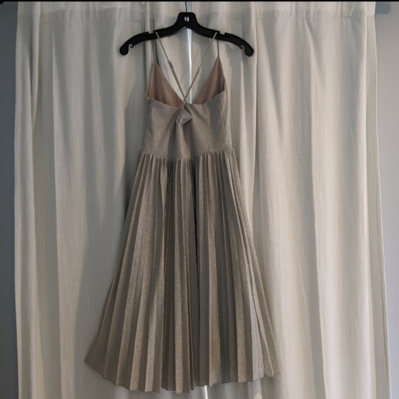 ELEVENSES ANTHRO PLETED SILVER DRESS - Picture 5 of 6
